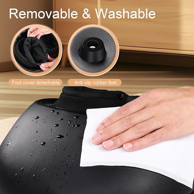 Foot Massager with Heat, Deep Kneading Therapy Compression, Shiatsu Feet Massager Machine for Plantar Fasciitis, Neuropathy Pain, Birthday Gifts for Women Mom Men Dad