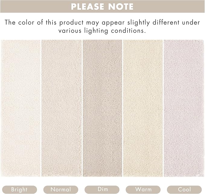 Madison Park Marshmallow Bathroom Rug Non Slip, Luxrurious Plush Bath Mat, Absorbent, Quick Dry, Spa Design Bath Room Décor, 24x72, Natural