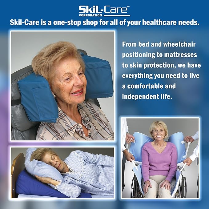 Skil-Care Two-Piece Footrest Extender with 3-Inch Foot Pad, Improves Wheelchair Comfort & Positioning, Durable and Easy to Attach, Fits 20"-22" Wide Seats, Black, 703258