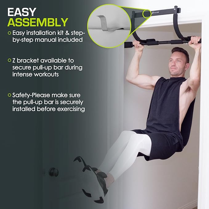 ProsourceFit Pull Up Bar for Multi Use Fitness & Home Gym Exercise