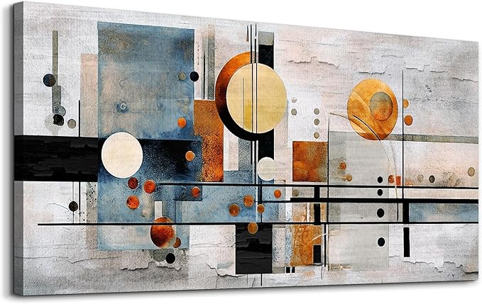 MHARTK66 Abstract Wall Art Wall Decor Neutral Modern Canvas Wall Paintings Colorful Artwork for Living Room Bedroom Bathroom Office Home Decor Can Be Hung Directly 24"x 48"