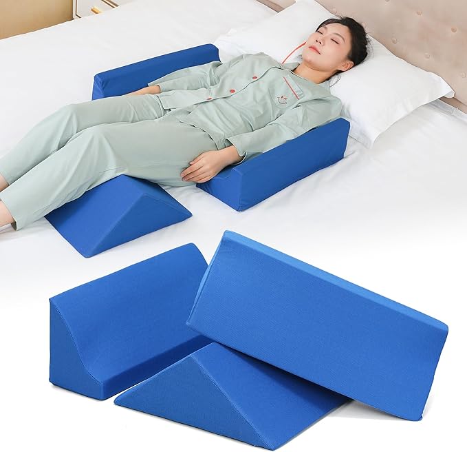 Fanwer Bed Wedges & Body Positioners (3 in 1), 40 Degree Wedges for Bed Positioning,Positioning Pillows for Elderly, Wedge Pillow for Bed Sores, Side Sleeping, After Surgery, Knees Elevated,Back Pain