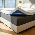 ViscoSoft 4 Inch Memory Foam Mattress Topper Queen - Select High Density Ventilated Mattress Pad - Removable Bamboo-Rayon Cover