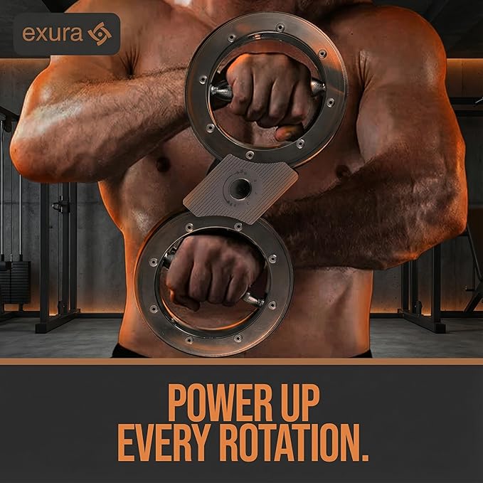 Exura Forearm Exerciser - Arm Rotation Burn Machine for Rehab & Physical Therapy, Boxing Equipment with Adjustable Resistance for Shoulder Mobility, Forearm Trainer & Grip Training