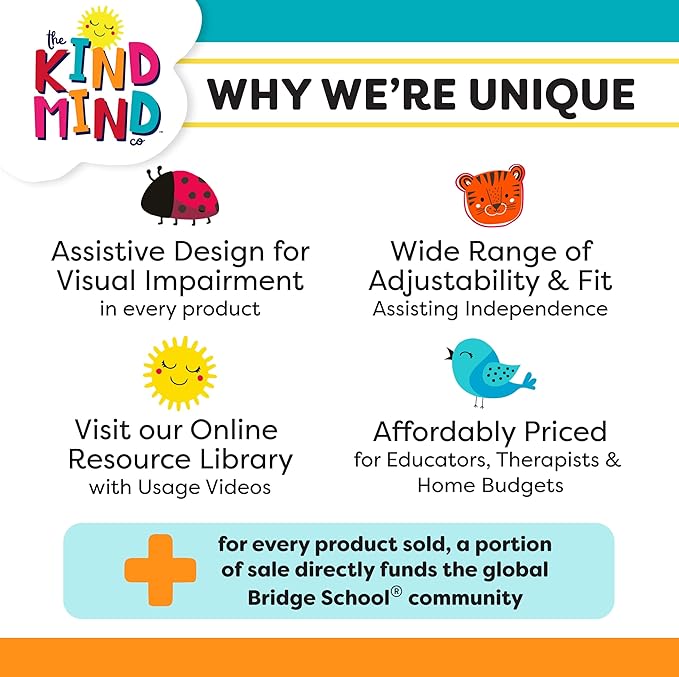 T-Shaped Grip Tool - The Kind Mind Company™ Adaptive Art, Accessibility Aid for Kids & Adults, Mobility Aid for Painting, Drawing, Gripping - Large, 2-Pack