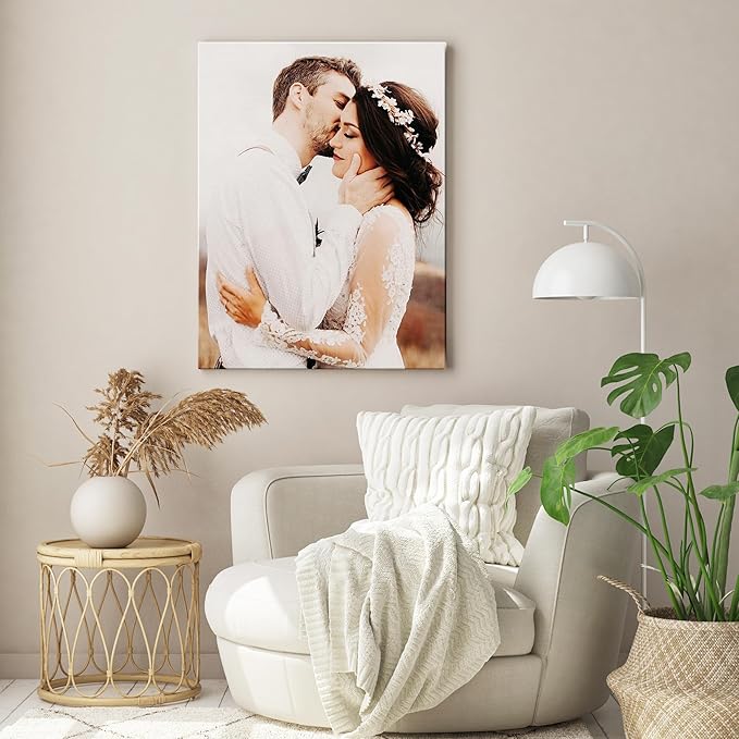 Canvas Prints with Your Photos (Framed 8x10) Personalized Canvas Pictures for Wall Art Digitally Customized Prints with Your Photo Custom Photo Gifts for Home Decor Print Photos Service from Amazon
