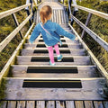 S&X Anti Slip Stair Treads, 12-Pack - 4" x 24" Pre-Cut Anti Slip Tape Outdoor Waterproof for All Slippery Surfaces - Weather Resistant Heavy Duty Non Slip Tape with Reflective Stripe