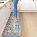 Collive Kitchen Mats for Floor, Cushioned Anti Fatigue Kitchen Rugs Waterproof Sink Rugs Non Slip, Soft Comfortable Standing Mats for Office, Laundry, 17”x59”