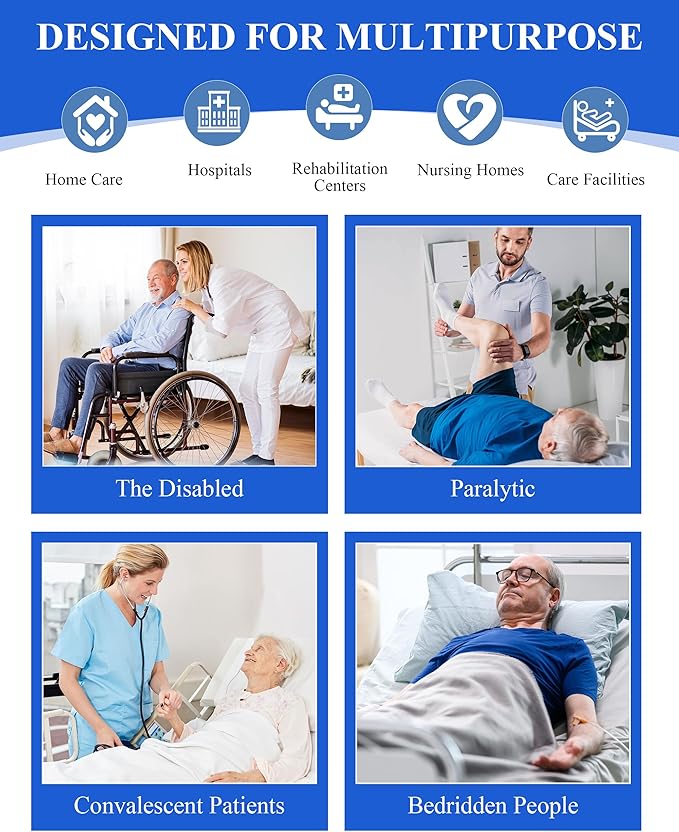SPRING SEAON Transfer Sling - Essential Transfer Belt Lifting Strap for Elderly and Disabled with Mobility Aids- Lift Assist Gait Belts for Seniors for Home, Hospital, Nursing Care (Black)