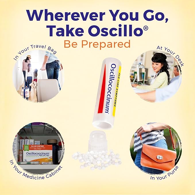 Boiron Oscillococcinum for Relief from Flu-Like Symptoms of Body Aches, Headache, Fever, Chills, and Fatigue - 12 Doses