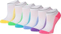 Tipi Toe Women’s 6-Pack Athletic Cushioned Running Ankle Socks – Soft, Breathable Fabric with Arch Support for Comfort