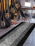 Custom Size Hallway Runner Rug Grey Color 31 inch Wide Select Your Length Non-Slip (Skid Resistance) Rubber Backing 2 feet x 31 inch
