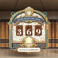 Personalized Books Read This Year Counter Sign Reading Tracker Plaque, Custom Bookish Gifts for Readers, Librarians, Teachers Bookshelf Décor for Reading Challenge, Home Library Décor