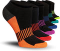 Tipi Toe Women’s 6-Pack Athletic Cushioned Running Ankle Socks – Soft, Breathable Fabric with Arch Support for Comfort