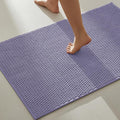 Bathroom Rugs Non Slip Washable, Super Absorbent Thin Bath Mat Quick Dry Low Pile Bathroom Rug, Lavender 24"x47"
