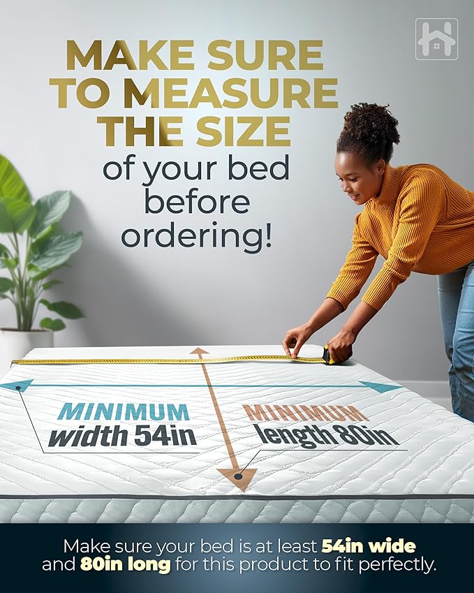 Premium 10mm Full XL Size Bunkie Board (54" x 80") – Slim Low-Profile Mattress Support – Quiet, Moisture-Resistant, Lightweight Bed Board for Platform & Slatted Frames