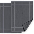 Pearl Linens 100% Ring Spun Cotton Bath Mat (Pack of 2) 20 x 30 Inch, Washable, Soft & Absorbent Terry Bathroom Floor Mat – Not Bathroom Rugs – Quick-Dry After Shower Bath Mat, 687 GSM, Dark Grey