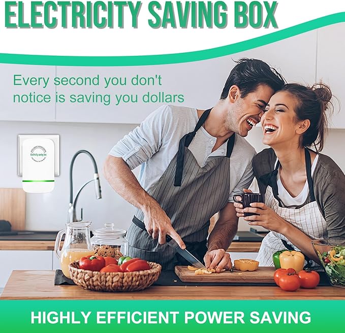 Power Saver Pro,Electricity Saving Box,Stop Watt Energy Saving Device,Eco Volt Pro Energy Saver,Professional Power Saver Device,US Plug,90V-250V 30KW,White,6Pack