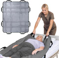 Upgraded 3-Layer Comfort Positioning Bed Pad with Handles Washable Waterproof Transfer Board for Turning Moving Patient Inconvenience Care Transfer Sheet, 48" x 40", Large, Mist Gray