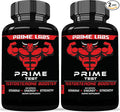 Prime Labs Testosterone Supplement for Men (2-Pack) - Stamina, Endurance, Energy, & Strength - Men's Testosterone Booster & Workout Supplement - 120 Caplets
