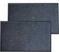 2 Pack Front Door Mat, 60"X36" Waterproof Indoor Outdoor Entrance Welcome Doormat Front Door Industrial Rug Ideal for Entrance， Patio, Muddy Shoe, Low Profile, Non-Slip, Easy to Clean — Grey
