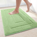 Buganda Bathroom Rugs, 30" x 20", Soft and Absorbent Microfiber Bath Rugs, Non-Slip Shaggy Shower Carpet, Machine Wash Dry Bath Mats for Bathroom Floor, Tub and Shower, Sage Green