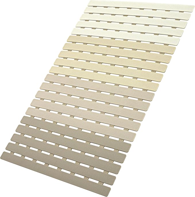 MBOSS Bath Tub Shower Mat Non Slip Bathtub Mats for Bathroom Shower Floor Mat Bath Mats for Shower Tub Anti Slip Shower Mat with Drain Hole and Large Suction Cups