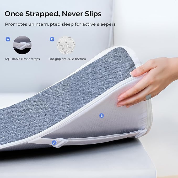 Cooling Mattress Topper Full Size 3 Inch, Cooling Gel & Bamboo Charcoal Memory Foam Mattress Topper for Back Pain Relief, Firm Dual-Layer Foam Bed Pad with Removable Cover