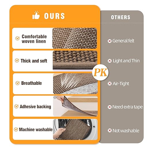 15pcs Stairs Treads and 2 Landing Carpet, Breathable Linen Stair Carpet Non Slip for Wooden Steps Peel and Stick Stairs Runner Indoor Self-Adhesive Treads Stair Covers Mat 8"X30" and 30"X30"