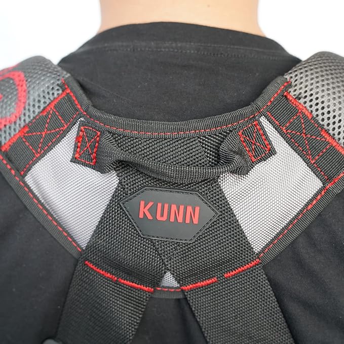 KUNN Gel-Padded Tool Belt Suspenders for Construction Work - Comfortable Support for Carpenters,Electricians & DIY