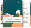 2026 Planner, Daily Journal & Gratitude Journal All-In-One with To Do List, Self Care Prompts & Habit Tracker - 7 x 10 - Green
