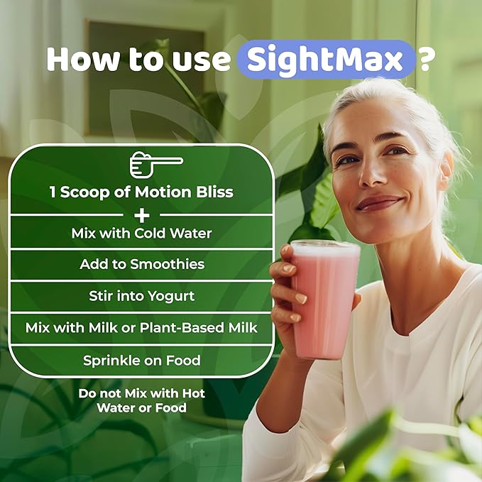 SightMax Eye Health Supplements - Eye Vitamins - with Bilberry, Eyebright, Lutein, Zeaxanthin & More Vitamins - Vegan, Non GMO, Gluten Free - 3.5 Oz - 30 Servings - Berry Rush Flavor
