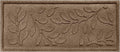 Waterhog Indoor/Outdoor Boot Tray Mat – Heavy-Duty Entrance Mat with Water Dam Technology for Mudrooms, Entryways, Patios, and Garages, Made in USA, Brittney Leaf Pattern, Camel, 15 x 36 Inches