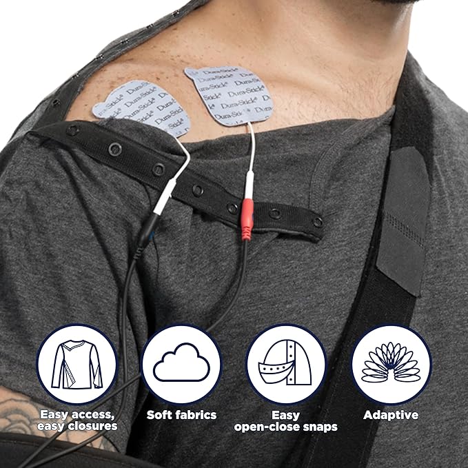 MAI We Care Post Shoulder Surgery Shirts for Men - Tear Away Recovery Apparel, Premium Chemotherapy Clothing