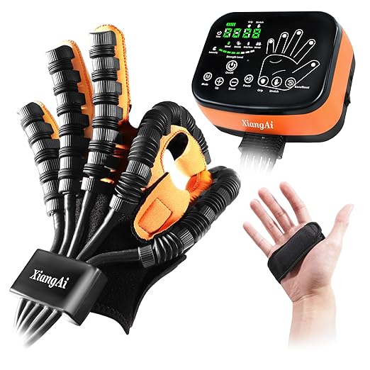Upgraded 6th Generation Rehabilitation Robot Gloves For Hand Paralysis, Therapy Gloves For Stroke Patients, Hand Robotic Rehabilitation Device, Finger Rehab Device.