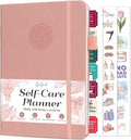 GoGirl Self-care Journal – Daily Mental Health Notebook with Mood & Wellness Trackers – Personal Development, Meditation & Reflection Journal for Women – Hardcover, Lasts 3 Months (Powder Rose)
