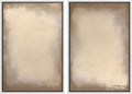 MUDECOR Framed Canvas Print Wall Art Neutral Minimalist Modern Abstract in Beige and Taupe Illustrations Modern Art Decorative Bohemian Colorful for Living Room, Bedroom, Office - 16"x24"x2 White