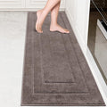PURRUGS Machine Washable Kitchen Rug 24" x 70", Non-Slip/Skid Hallway Runner Rug, Super Absorbent Soft Area Rug for Kitchen, Hallway & Laundry, Rolled Packaging, Grayish Brown
