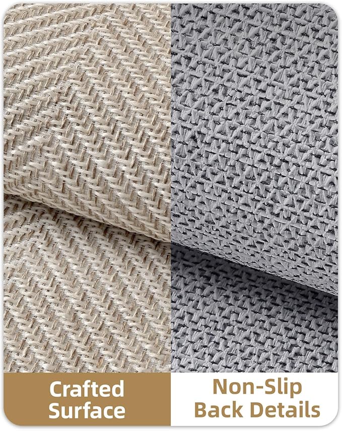 Color&Geometry Warm White Beige Small Ultra Thin Indoor Door Mat 17"x30", Machine Washable Front Door Mat Non Slip, Low Profile Entrance Mat Indoor, Absorbent Carpet for Inside, Entry, Entryway (FOLD)