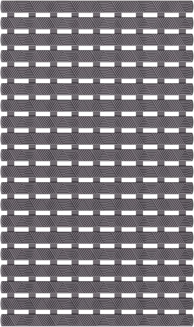 Bathtub Mat Non Slip - for Inside Bath Tub & Shower, Small 27x16 Inch, 180 Strong Suction Cups, Soft Textured Surface, Fast Drain & Quick Dry, Bathroom Safety Mat, Dark Gray, Matace