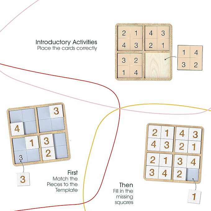 Keeping Busy Wooden Sudoku Game with Templates | Dementia Activities for Seniors | Dementia Products for Elderly | Alzheimers Products for Elderly Gifts Memory Games for Seniors Alzheimers Activities