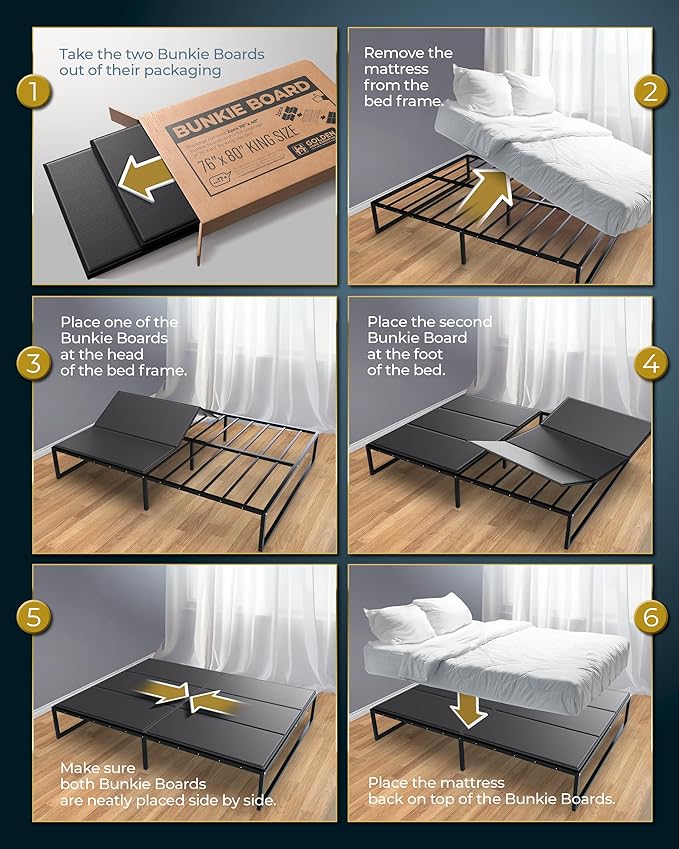 Premium 10mm King Size Bunkie Board (76" x 80") – Slim Low-Profile Mattress Support – Quiet, Moisture-Resistant, Lightweight Bed Board for Platform & Slatted Frames