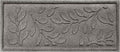 Waterhog Indoor/Outdoor Boot Tray Mat – Heavy-Duty Entrance Mat with Water Dam Technology for Mudrooms, Entryways, Patios, and Garages, Made in USA, Brittney Leaf Pattern, Medium Grey, 15 x 36 Inches
