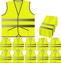 PeerBasics Pocket Safety Vest Bulk Pack Reflective High Visibility Men Women