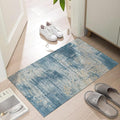 Ultra Thin Door Mat Indoor Entrance, 1/10 in Thin Door Mats for Inside Entry, Non-Slip Rubber Backing Washable Doormat, Fade Resistant, Absorbent, Low Profile Dirt Trapper, 35"X24"