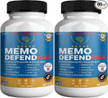 Memo Defend Max Memory Support Supplement, 60 Capsules, with Vitamins A C D E B Complex, DHA, Bacopa, Grapefruit Seed (2)
