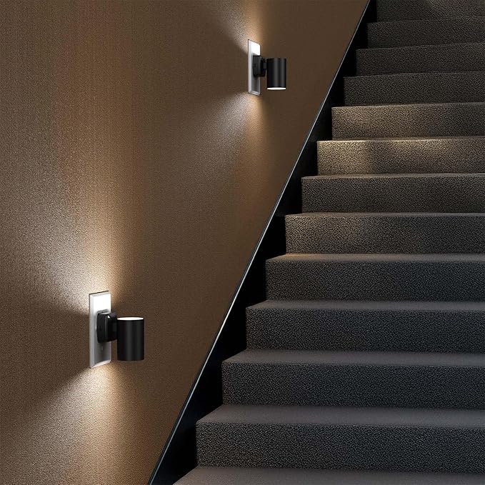 Led Night Light Plug in,Night Lights Plug into Wall Dusk to Dawn Sensor,20lm/40lm Adjustable Brightness,5700k Daylight,Dimmable Night Light for Hallway Bedroom Bathroom 2 Pack ETL-Certified