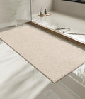 chakme Bathroom Rugs Mat 59x24, Ultra Thin Non Slip Bath Mat Quick Dry Absorbent Bath Mat for Bathroom Floor, (Light Beige, 59"x24")