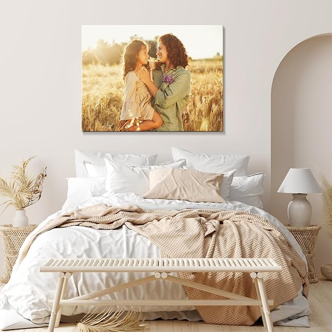 Canvas Prints with Your Photos (Framed 30x20) Personalized Canvas Pictures for Wall Art Digitally Customized Prints with Your Photo Custom Photo Gifts for Home Decor Print Photos Service from Amazon