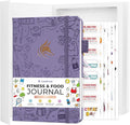 Clever Fox Fitness and Food Journal Premium – Guided Daily Workout, Meal & Weight Loss Tracker for Women & Men – Exercise Diet Planner (Lavender)